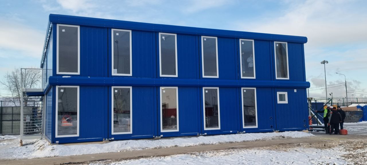 Штаб строительства КОНТЕЙНЕКС на заводе «Москвич»