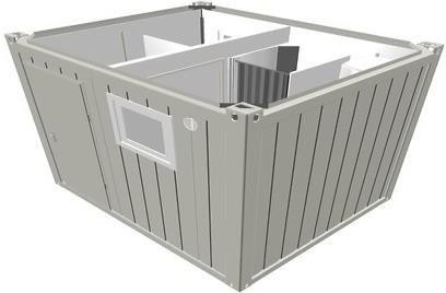 Сантехнический блок-контейнер КОНТЕЙНЕКС SA10 RAL 9002