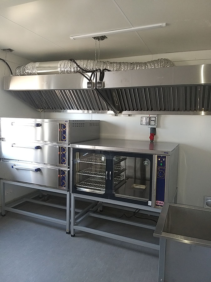 Модульная столовая КОНТЕЙНЕКС для нефтегазового промысла, Ямал