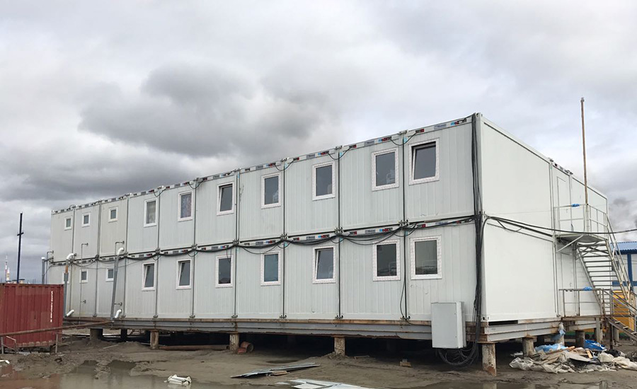 Общежитие КОНТЕЙНЕКС на Новопортовском НГКМ, Ямал